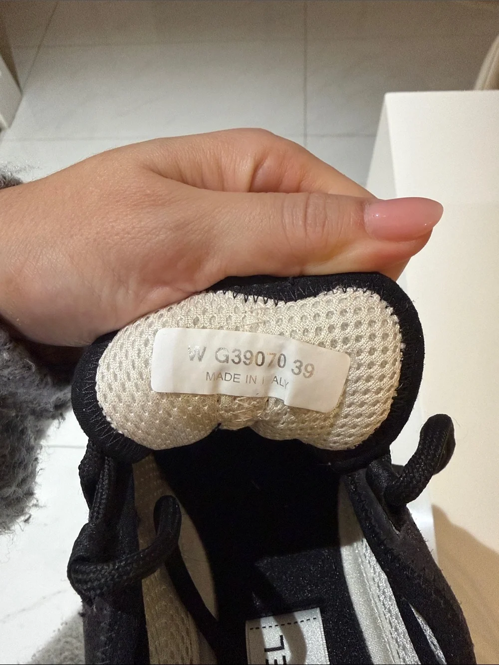 CHANEL Black and White Men's Sporty Trainer Sneaker